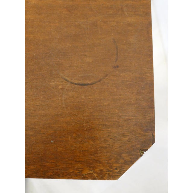Wood Small Art Deco Wooden Side Table, 1940s For Sale - Image 7 of 13