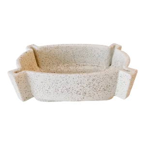 Vintage Mid Century McCoy Style White Speckled Planter or Cachepot