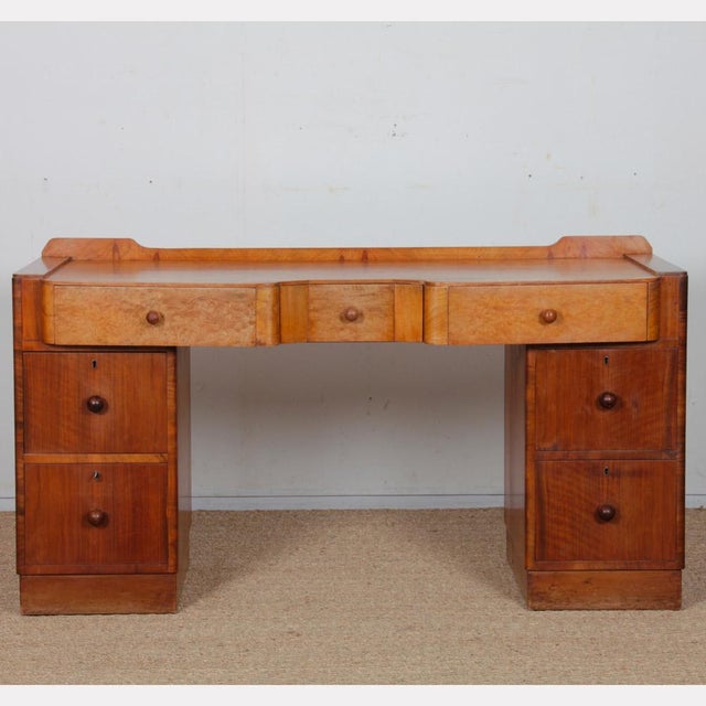 1930s Burl Wooden Dressing Table, 1930s For Sale - Image 5 of 8