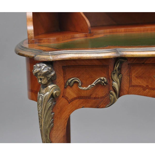 19th-Century Kingwood & Ormolu Writing Table, 1880s For Sale - Image 3 of 18