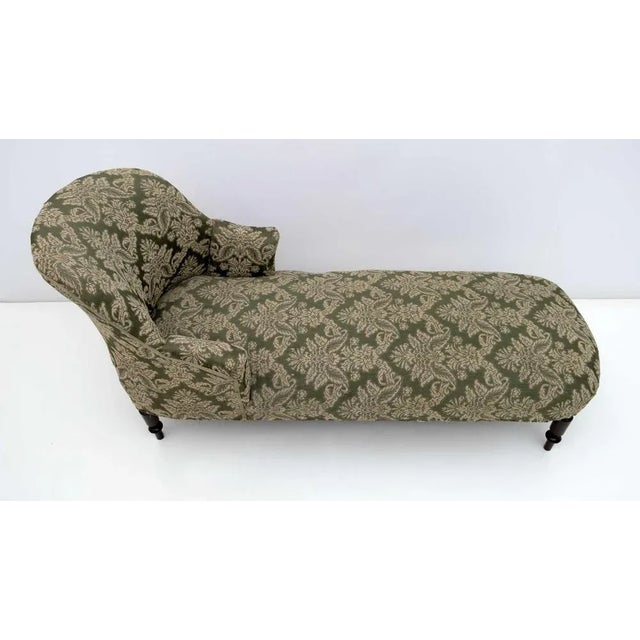 Napoleon III French Chaise Longue, 1880s For Sale - Image 3 of 9