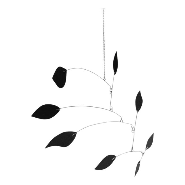Unknown, Enchanting Dynamics: Iron and Foam Kinetic Sculpture Black in Play, 1990s, Metal For Sale