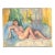 1970’s Vintage Impressionist Female Nude in Interior Painting For Sale