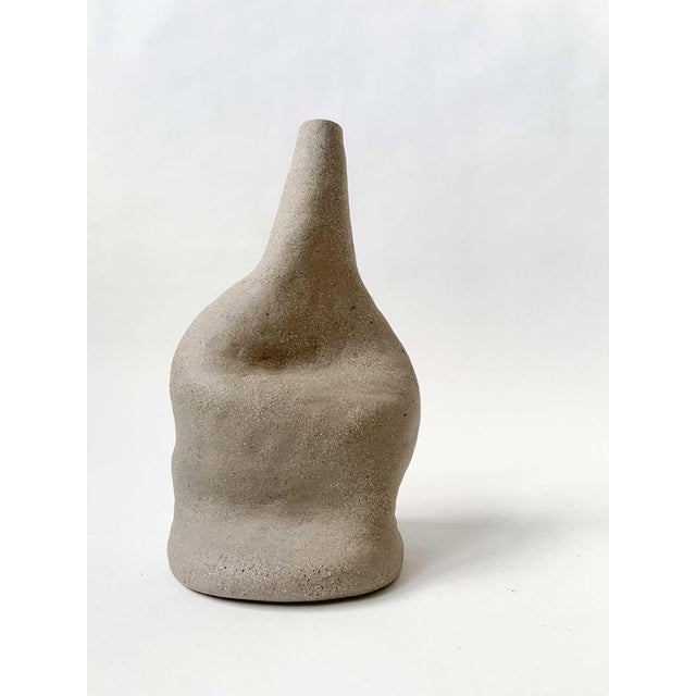 In the windowsill iii decorative ceramic vase by lillian tørlen unique piece. Dimensions: d 10,5 x w 13 x h 22,5 cm....