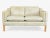 Danish Modern Patinated Tan Leather Loveseat in the Style of Børge Moge For Sale - Image 15 of 18