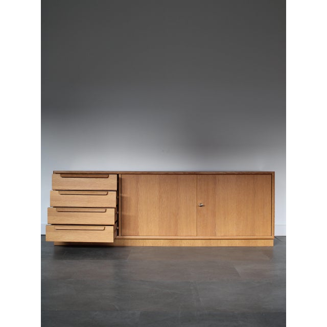WK Möbel Vintage German Sideboard in Oak from WK Møbel, 1960s For Sale - Image 4 of 12