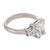 Mid 20th Century Vintage Gia 1.53 Carat Diamond Platinum Engagement Ring, Size 3.75 For Sale - Image 5 of 5