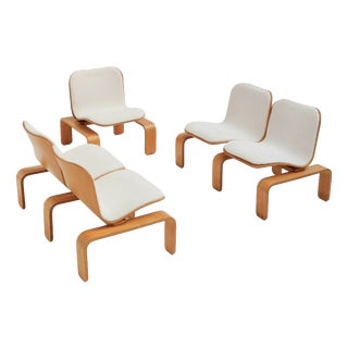 Living Room Set by Jean-Michel Chaudeurge for Steiner, 1970s, Set of 3 For Sale