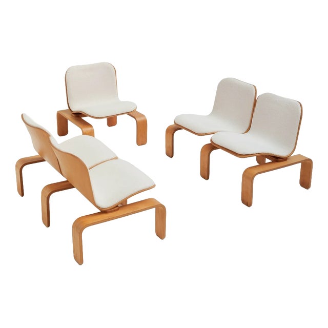 Living Room Set by Jean-Michel Chaudeurge for Steiner, 1970s, Set of 3 For Sale