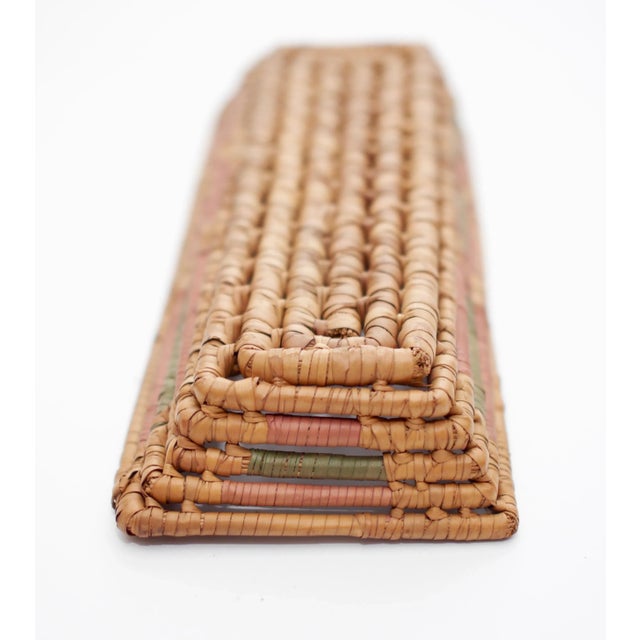Mid 20th Century Vintage Tribal Loose Woven Trinket Basket For Sale - Image 5 of 6