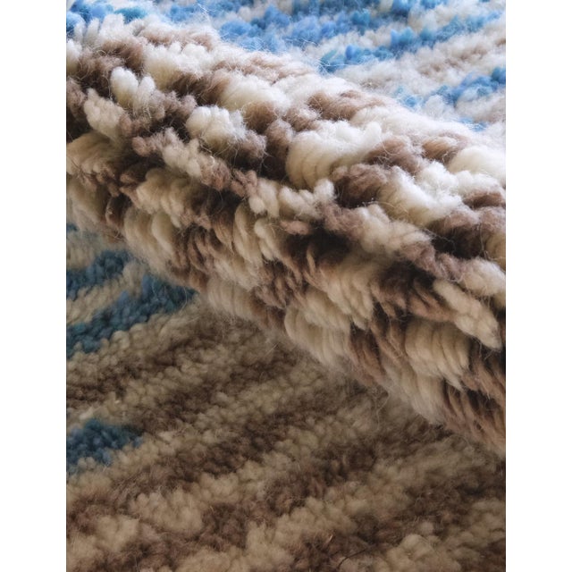 Textile Contemporary Moroccan Wool Rug - 10.1 X 7 Ft For Sale - Image 7 of 8