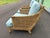 Late 20th Century Pair of McGuire St. Germain Woven Rattan Cane Lounge Chairs For Sale - Image 9 of 12