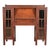 Stickley Brothers Style Antique Mission Oak Arts & Crafts Double Bookcase With Drop Front Secretary Desk, Circa 1910 For Sale