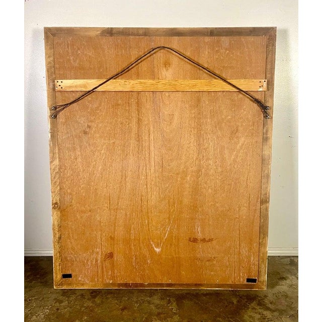 Baroque Monumental French Baroque Style Painted & Parcel Gilt Mirror C. 1940's For Sale - Image 3 of 12