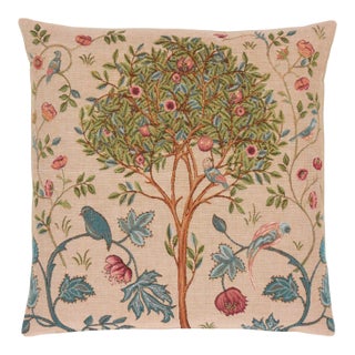 Cotswold Tree Light Tapestry Cushion With Feather Filler - 46 X 46cm For Sale