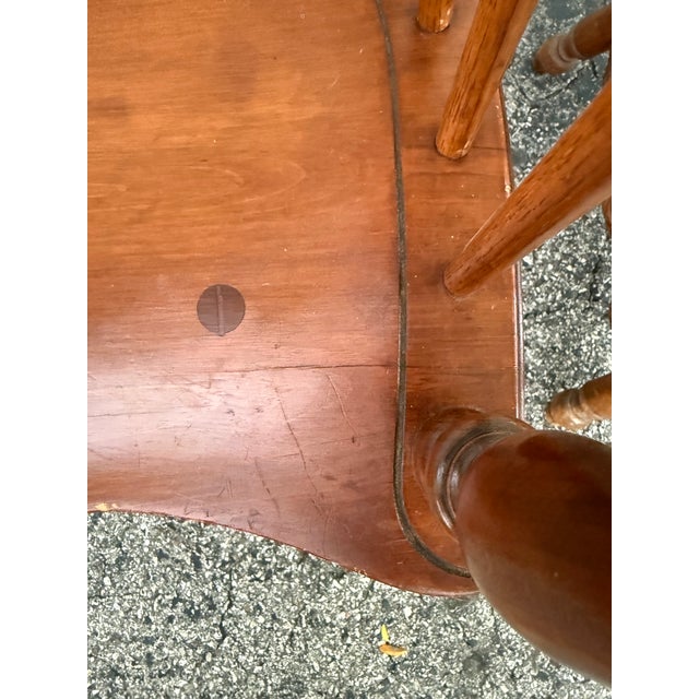 Brown Stickley Comb Back Windsor Arm Chairs- A Pair For Sale - Image 8 of 12