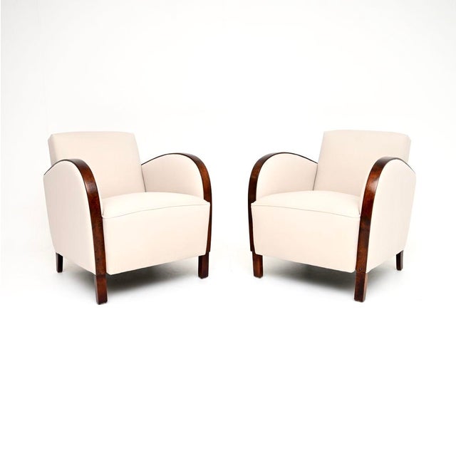 Swedish Art Deco Lounge Chairs in Satin Birch, 1930, Set of 2 For Sale - Image 10 of 10