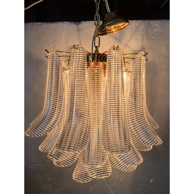 Gold Italian Contemporary Mazzega Style Murano Glass "Selle" Sputnik Chandelier For Sale - Image 8 of 10