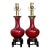 Vintage Sand De Bouf Glazed Ceramic Lamps - A Pair For Sale