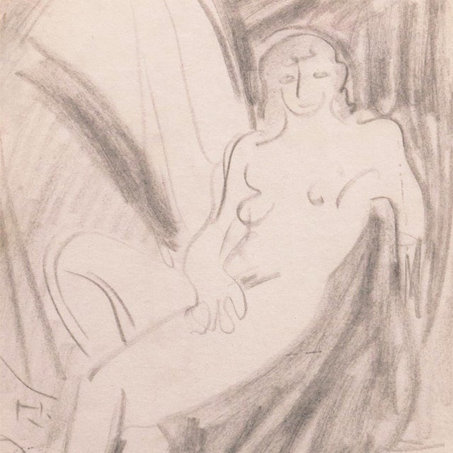 'Seated Nude' by Victor Di Gesu, Paris, Louvre, Salon D'Automne, Académie Chaumière, Carmel, Los Angeles County Museum of Art For Sale In Monterey, CA - Image 6 of 9