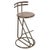 Metal and Wood Bar Stool For Sale - Image 6 of 6