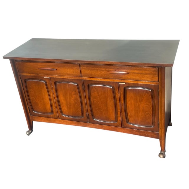 Vintage Mid Century Modern Rolling Bar Cart Cabinet For Sale In Philadelphia - Image 6 of 10
