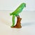 Ceramic 1970s Vintage Boho Chic Coastal Folk Art Ceramic Green Parrot Figurine. For Sale - Image 7 of 16