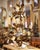 Mid-Century Italian Gilt Tole Six-Light Floral Chandelier For Sale In Dallas - Image 6 of 11