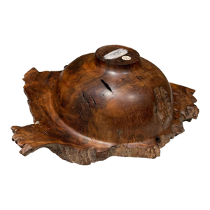 Studio Craft Handcrafted Walnut Wooden Bowl Js Greenwald Mid-Century