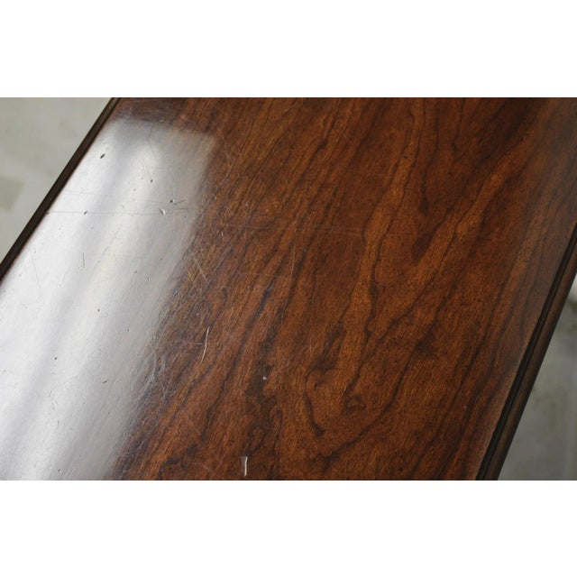 Vintage Lane Altavista Georgian Chippendale Cherry Wood Small Console Table For Sale - Image 10 of 15