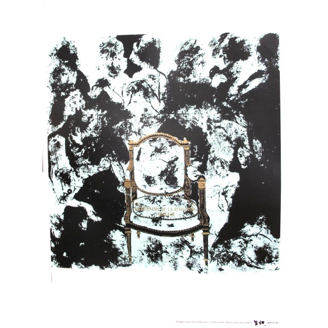 1989 Original Poster for Artis 89's Images Internationales Pour Les Droits De l'Homme Et Du Citoyen - Bicentennial For Sale