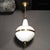 Mid-Century Modern Murano Glass & Brass Banded Detailed Pendant Chandelier For Sale - Image 10 of 18