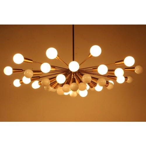 Large Mid-Century Modern Sputnik Pendant Light, 1960s For Sale - Image 9 of 18