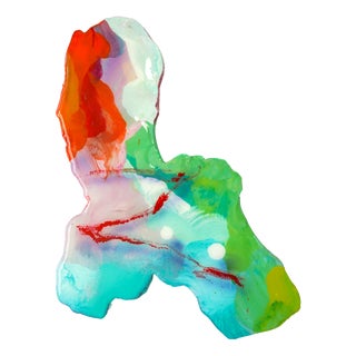 Splatter Abstract Platter #11 Small by Mister Piro For Sale