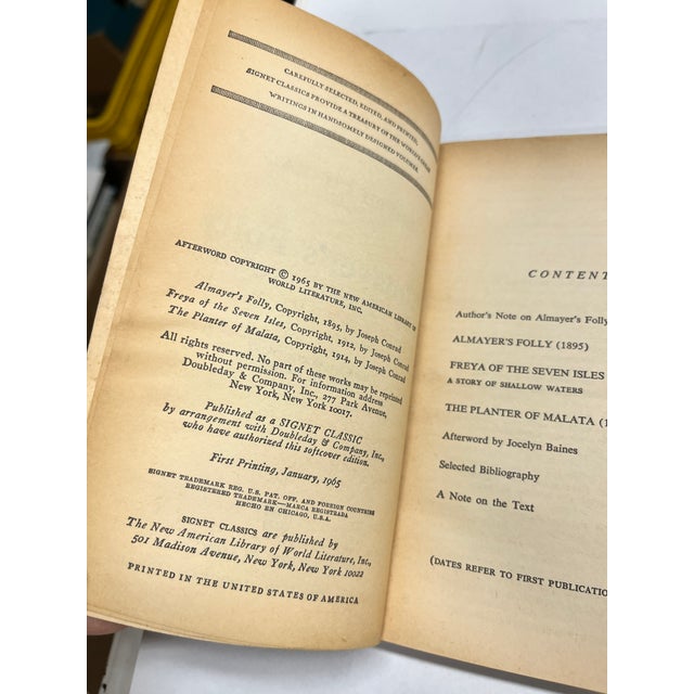 Mid-Century Modern Vintage Softcovers Joseph Conrad Set/3 For Sale - Image 3 of 5