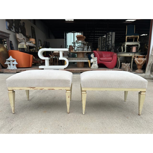 Pair of French Louis XVI Style Benches For Sale - Image 10 of 12