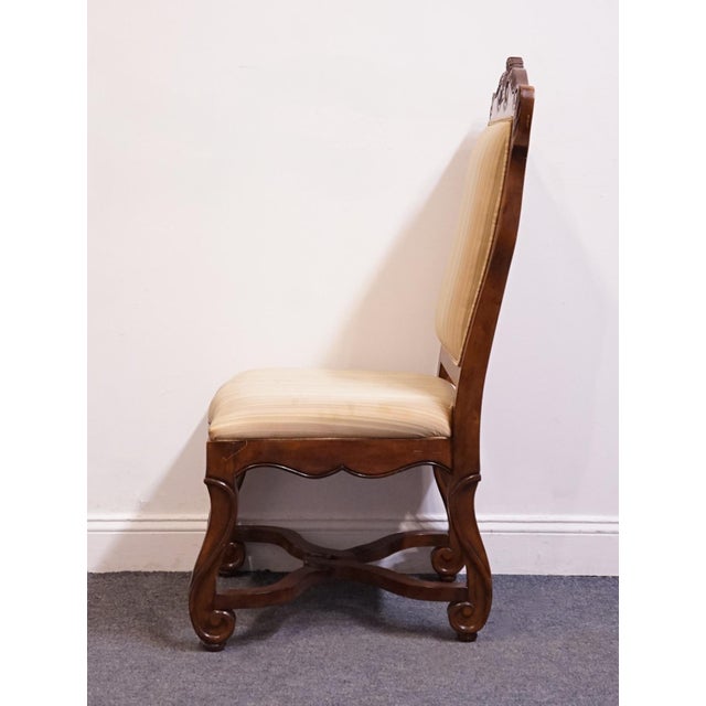Wood Hekman Furniture Cherry Louis XV French Provincial Contemporary Style Dining Side Chair 7-2224 For Sale - Image 7 of 10