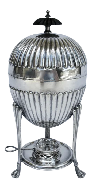 C.1910's-C.1930's English Walker & Hall Silversmith's Silver Plate Domed Egg Coddler Server - 4 Pieces