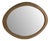 Art Deco Oval Oak Mirror, 1930s For Sale