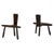 Brutalist Hand-Carved Wooden Chairs, France, 1950s, Set of 2 For Sale - Image 10 of 10