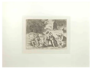 Giovanni Lanfranco, Genesis 7, Old Testament Story, Etching, 1607