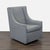 This West Elm rocking lounge chair offers a modern look with clean lines and a soft gray fabric. The sturdy build and...