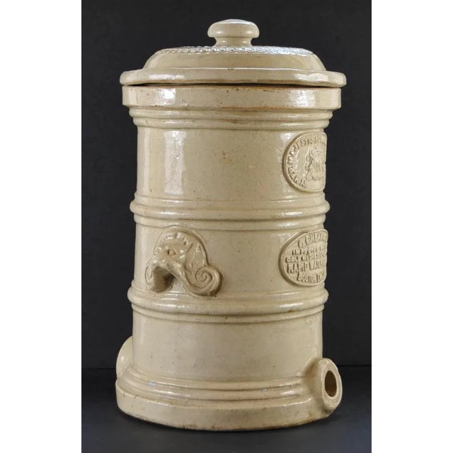 Vintage English Stoneware Water Filter For Sale In Atlanta - Image 6 of 11