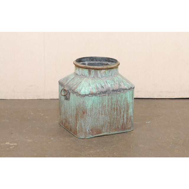Mid 20th Century French Vintage Copper Vessel W/ Great Patina For Sale - Image 5 of 13