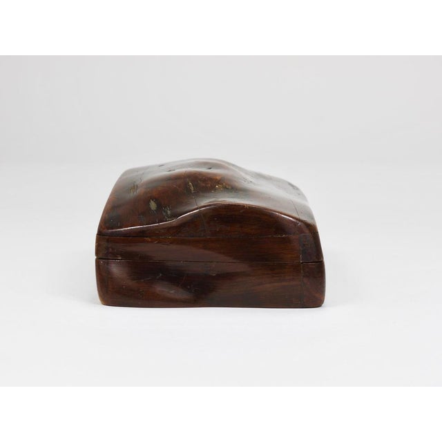 Hand-Carved Organic Wooden Box with Lid, France, 1950s For Sale - Image 4 of 18