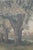Antique Ernest C Rost the Old Elm Road Colored Country Landscape Etching 30" For Sale - Image 11 of 13