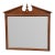 Broyhill Furniture Cherry Early American Traditional Style 47" Pediment Mirror 1816-6597-36 For Sale