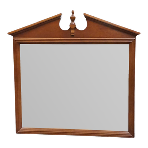 Broyhill Furniture Cherry Early American Traditional Style 47" Pediment Mirror 1816-6597-36