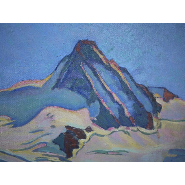 Willi Hans Schwarz, Grossglockner, Austrian Alps, 1920s, Oil Painting on Canvas, Framed For Sale - Image 10 of 15