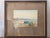 Framed gouache "Two sailboats on a mountain lake" Framed gouache under glass Signed and dated by the artist Good condition...
